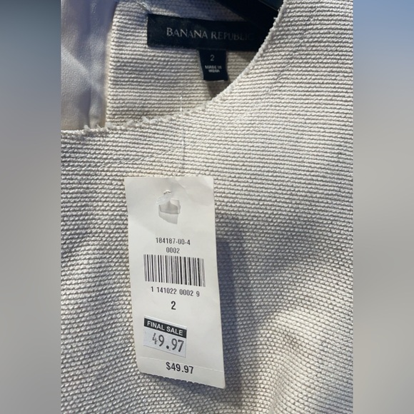 Banana Republic white poplin dress - size 2 - Picture 2 of 2